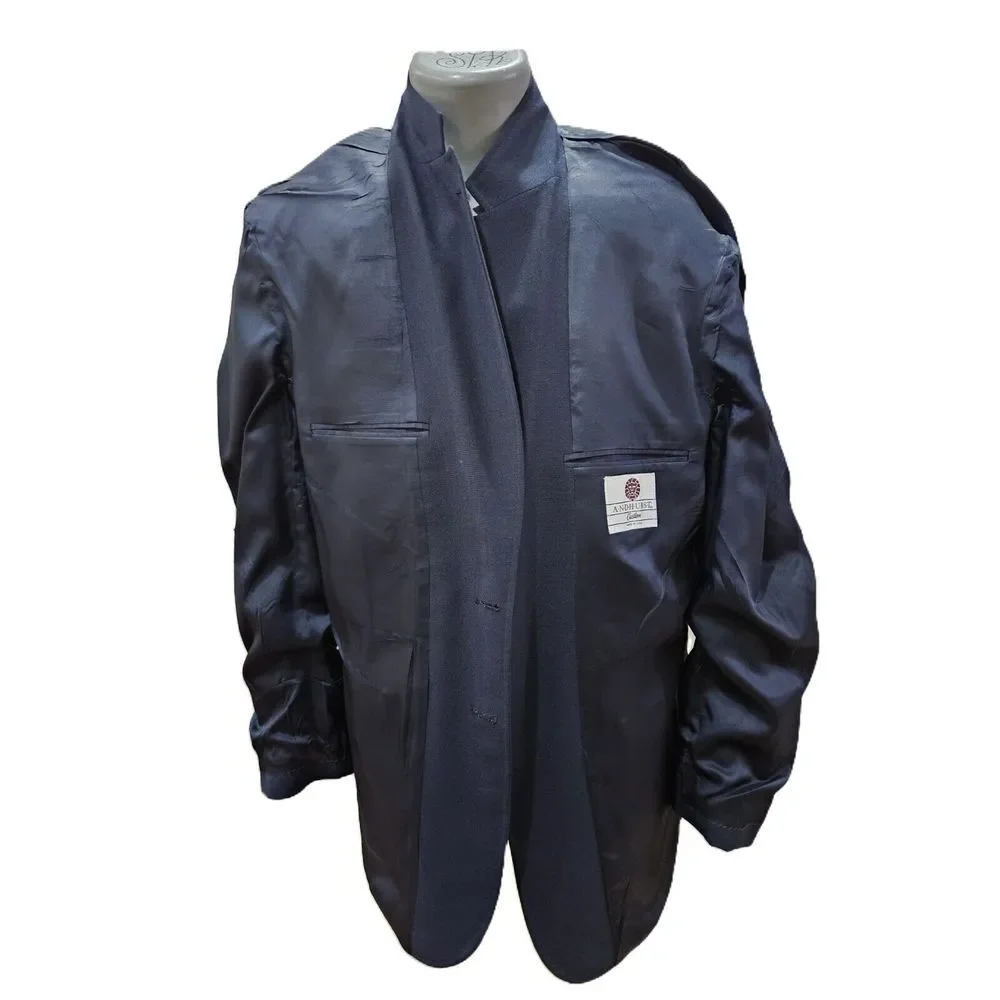 Andhurst Custom Suit Jacket/Sport Coat/Blazer Navy Blue Gold Buttons Made In USA